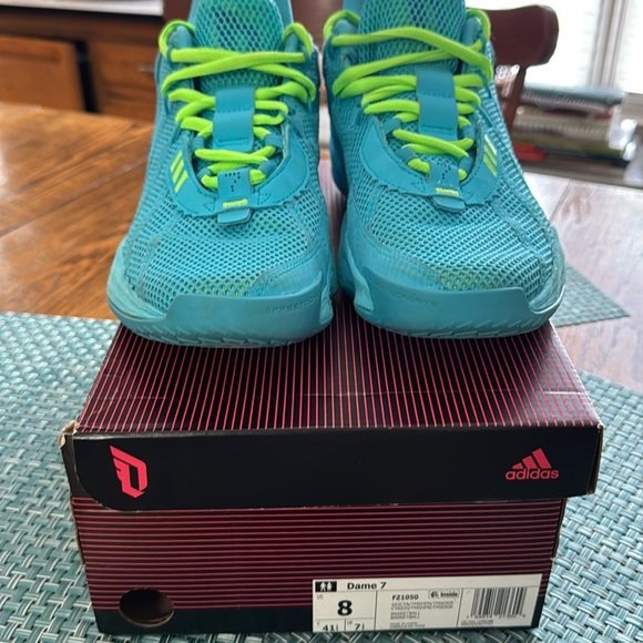 Adidas Dame 7 “Jamfest” Basketball Sneakers - Men’s Size 8 - Picture 1 of 8